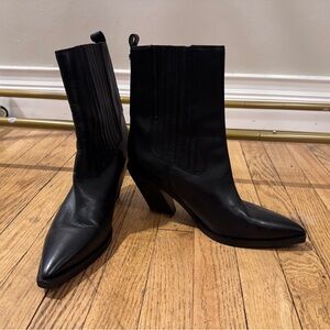 Sam Edelman Sleek Black Ankle Boots